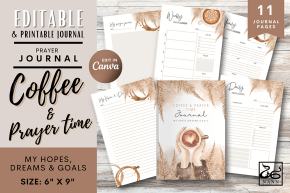 Download Coffee and Prayer Time Journal Templates - Journal template Collection