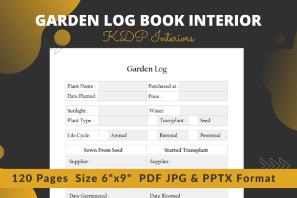 Download Garden Log Book Interiors Kdp - Interiors Collection
