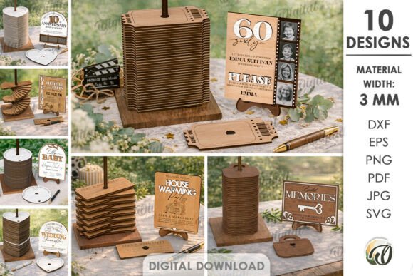 Download Guest Book Alternatives Bundle Laser Cut - Bundle Collection
