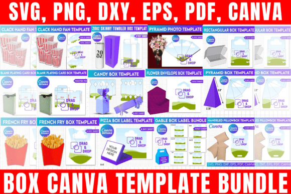 Download Box Canva Editable Template Bundle - Bundle Collection