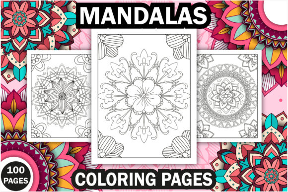 Download 100+ Mandalas Coloring Pages Bundle -KDP - Bundle Collection