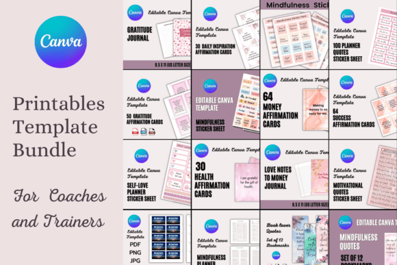 Download Printables Template Bundle for Coaches and Trainers - Bundle Collection