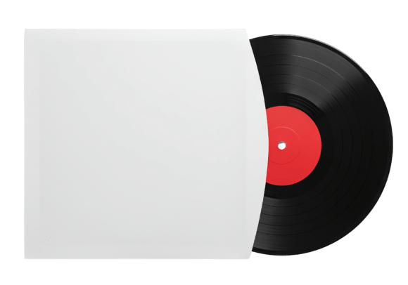Download Vinyl Record with Blank Sleeve on PNG - Record Collection