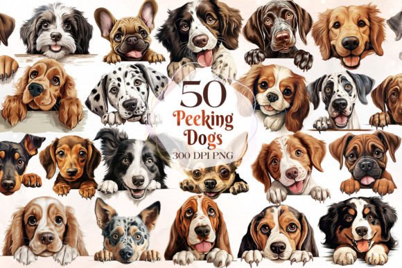Download Peeking Dog Clipart Bundle Part 1 - Bundle Collection