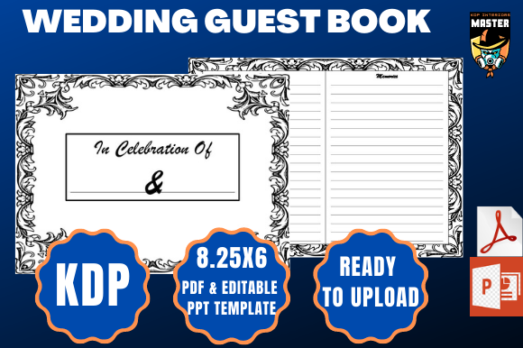 Download Wedding Guest Book (KDP Interior) - Guest book Collection