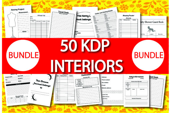 Download Bundle Pack 50 KDP Interiors - Bundle Collection