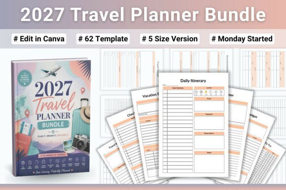 Download ✈️ 2027 Travel Planner Bundle - Bundle Collection