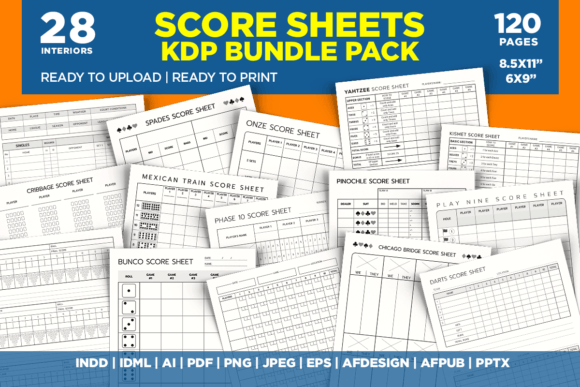 Download Score Sheets KDP Bundle Pack - Bundle Collection