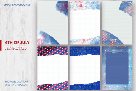 Download 4th of July Art Journal Templates - Journal template Collection