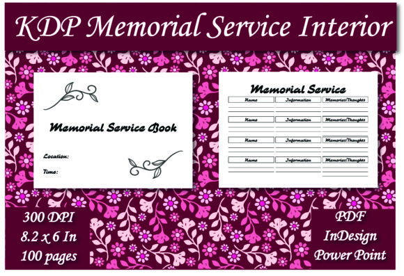 Download KDP Memorial Service Guest Book Interior - Guest book Collection
