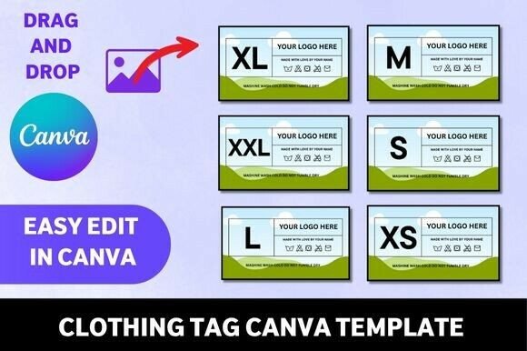 Download Clothing Tag Canva Template Bundle - Bundle Collection