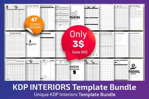Download Unique KDP Interiors Template Bundle - Bundle Collection