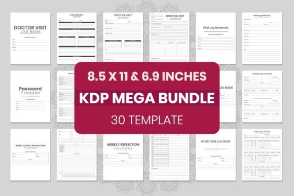 Download Interiors Template Mega Bundle for KDP - Bundle Collection